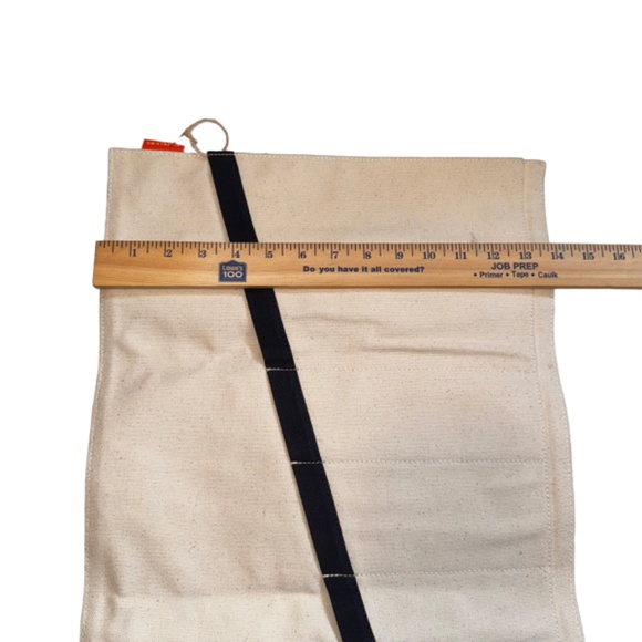 CB Station Canvas Multi Pocket Travel Roll Case Anchor Motif Tools Brushes - Picture 9 of 11